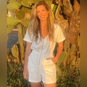 Splendid White Romper – Resort Ready | Size S